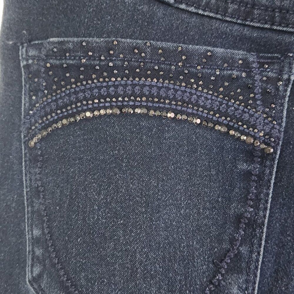 Gloria Vanderbilt Bling Pocket Slimming Jeans Size 6P - Picture 1 of 5